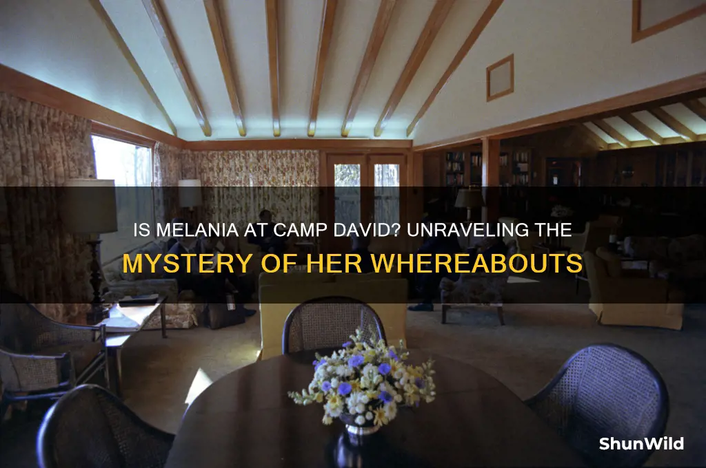 is melania at camp david