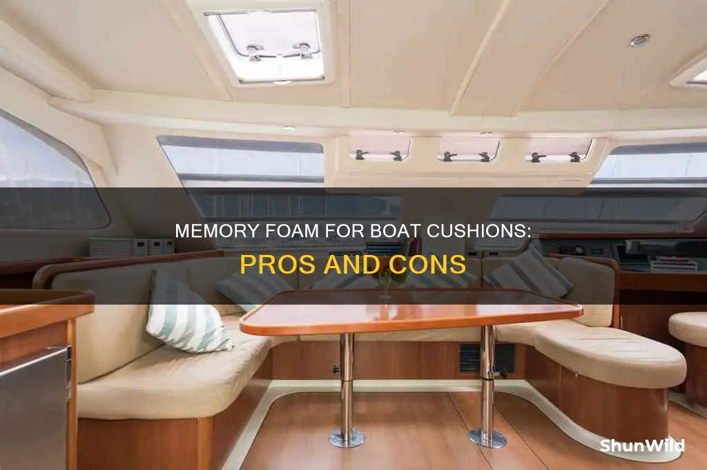 is memory foam good for boat cushions