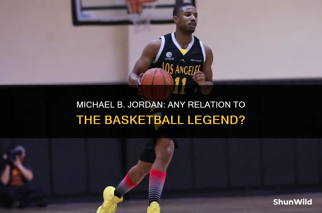 is michael b jordan related to michael jordan basketball