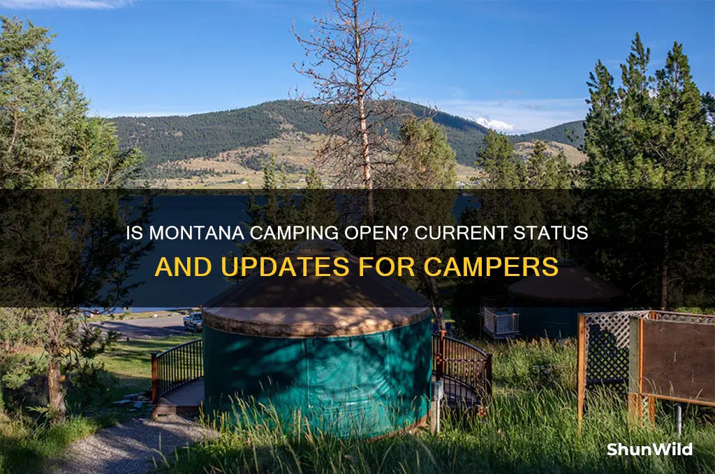 is montana camping open