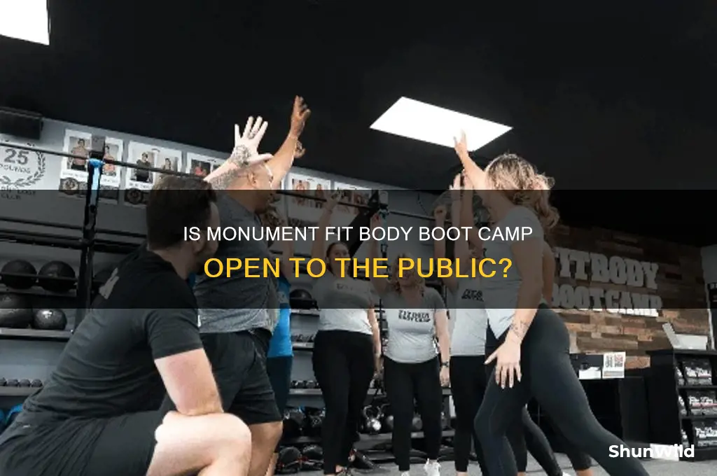 is monument fit body boot camp open to public