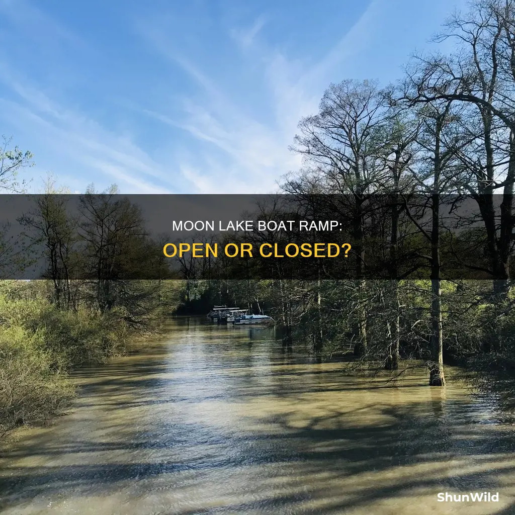 is moon lake boat ramp open