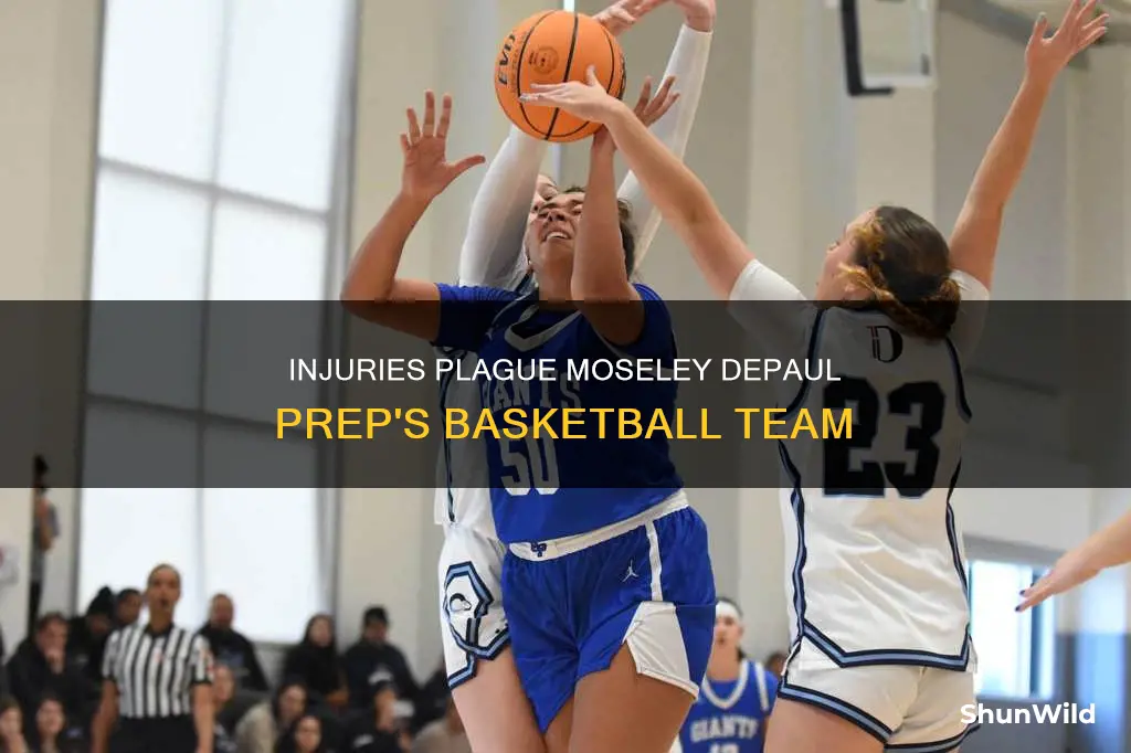 is moseley depaul prep high school basketball injured