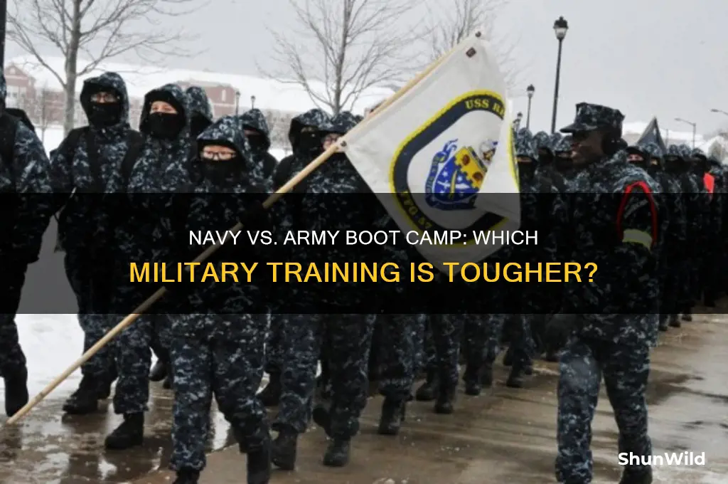 is navy boot camp harder than army