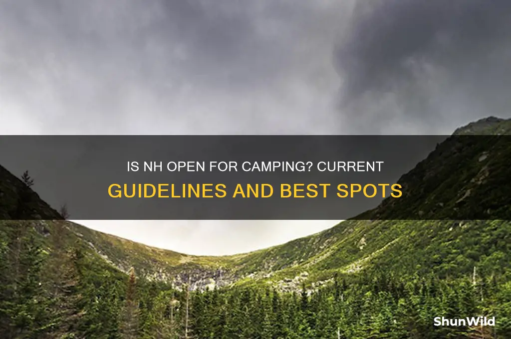 is nh open for camping