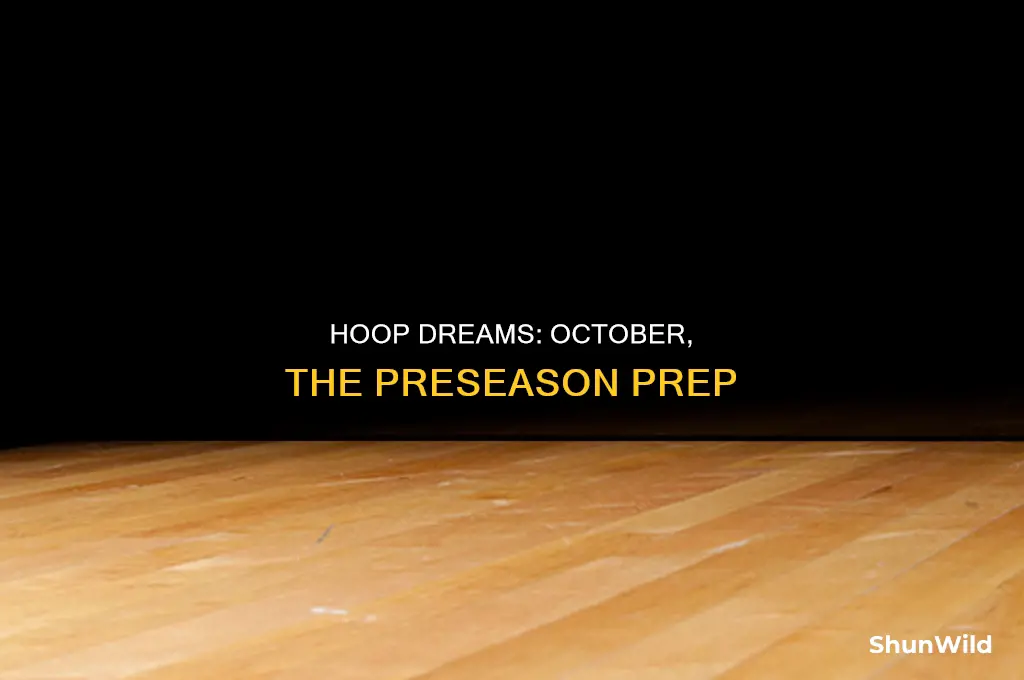 is october in basketball season