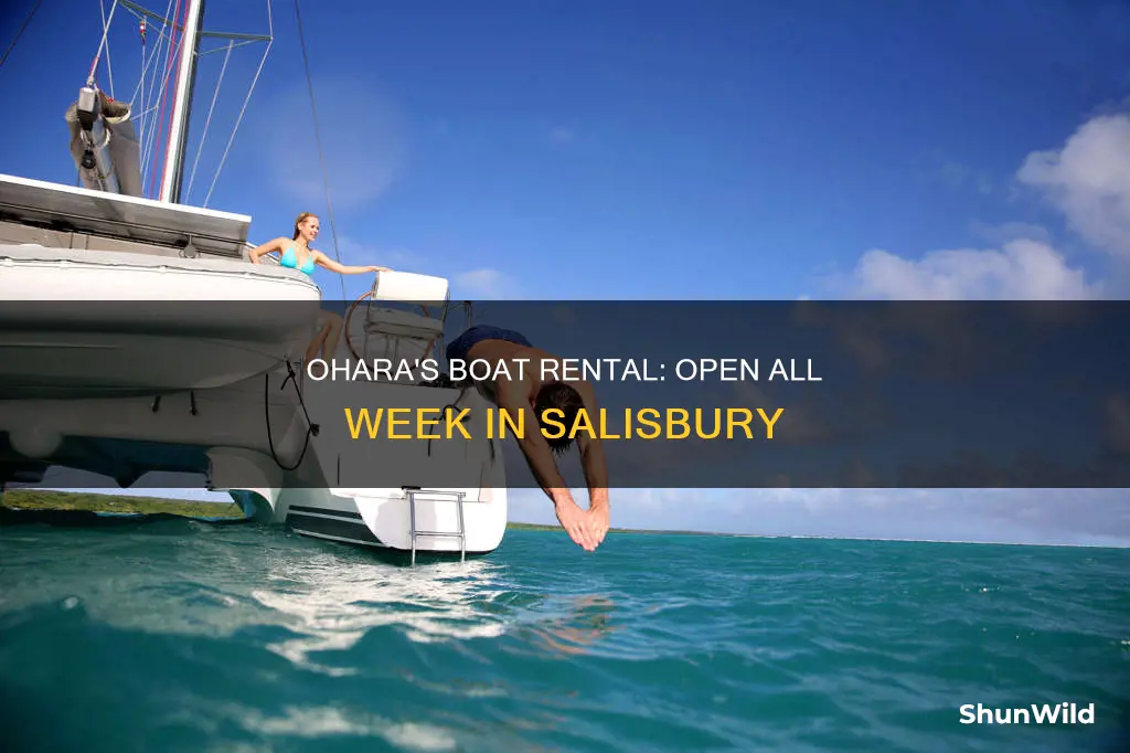 is oharas boat rental salisbury open during week