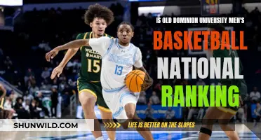 Old Dominion University Men's Basketball: National Ranking Success