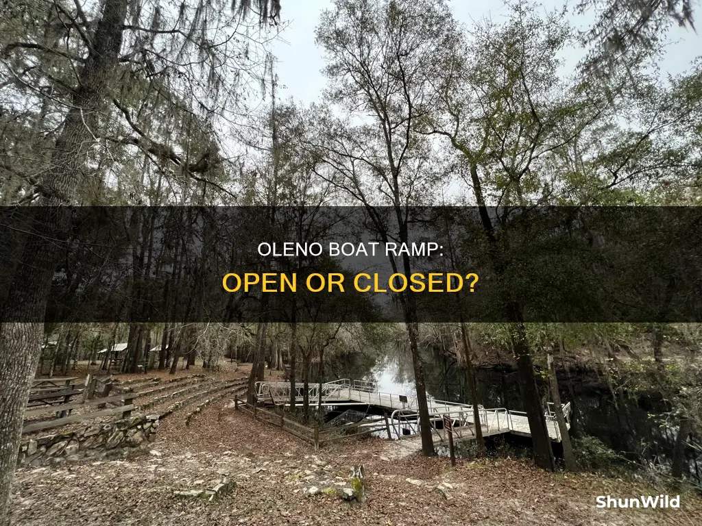 is oleno boat ramp open