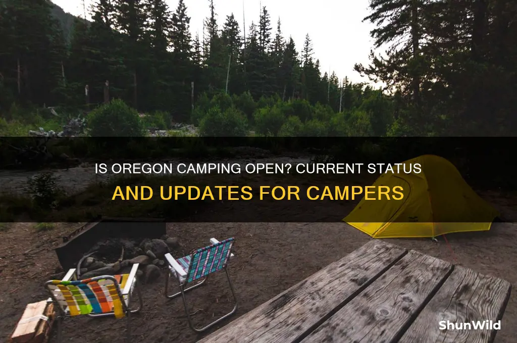 is oregon camping open