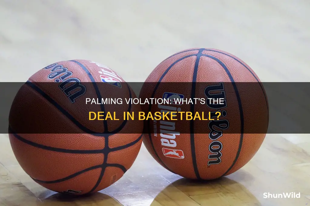 is palming a violation in basketball