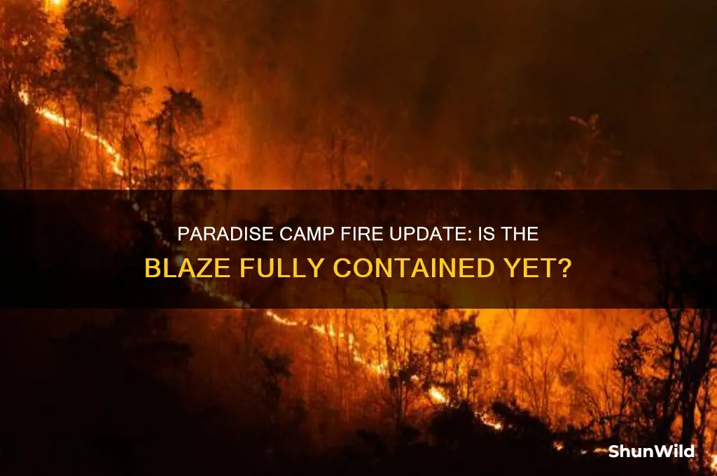 is paradise camp fire contained