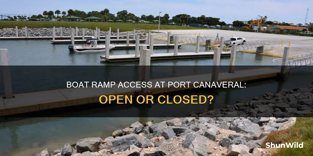 is port canaveral boat ramp open