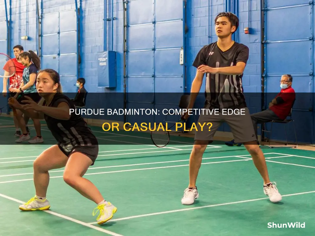 is purdue badminton competitive