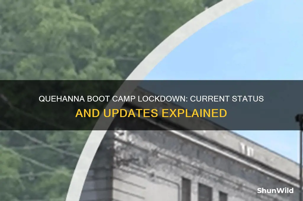 is quehanna boot camp on lockdown