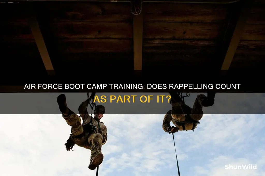 is rappelling in boot camp for the air force