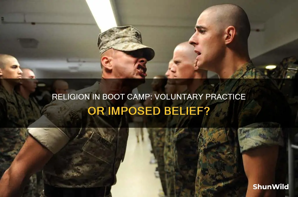 is religion pushed on people in boot camp