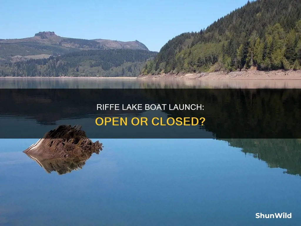 is riffe lake boat launch open