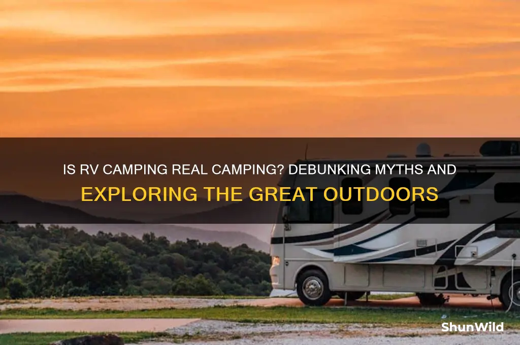is rv camping real camping