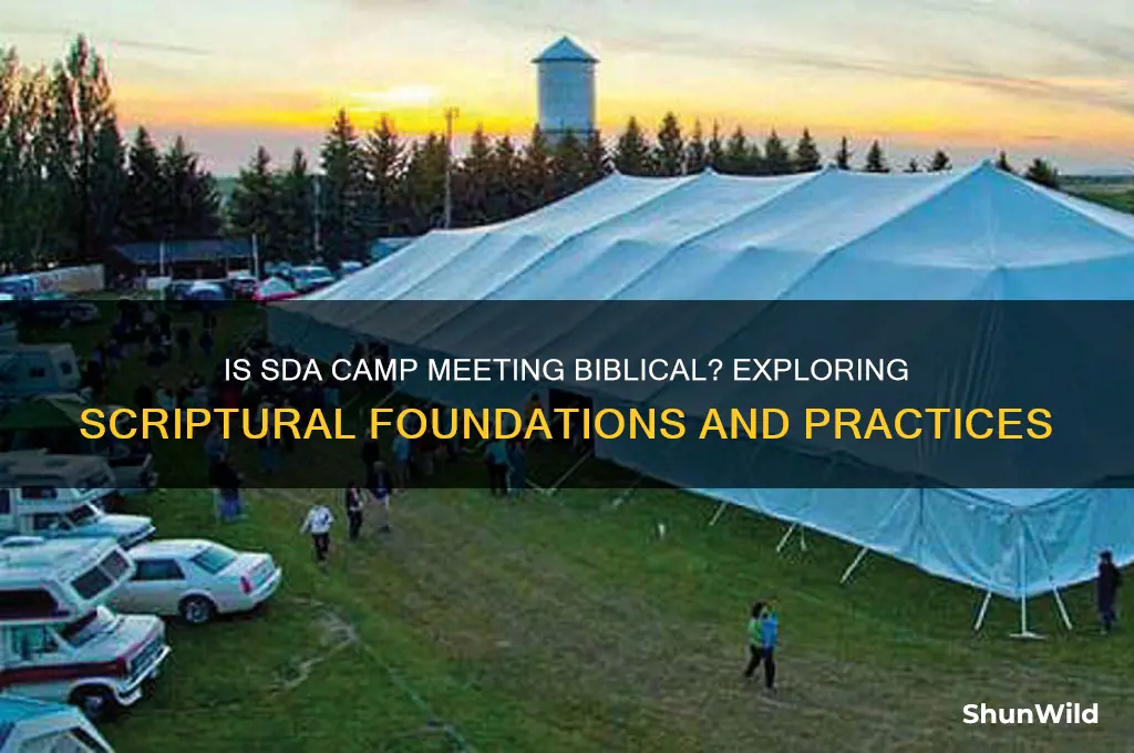is sda camp meeting biblical