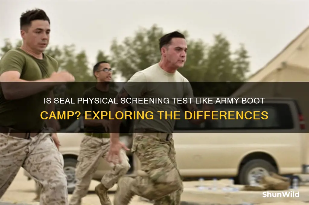 is seal physical screening test similar to army boot camp