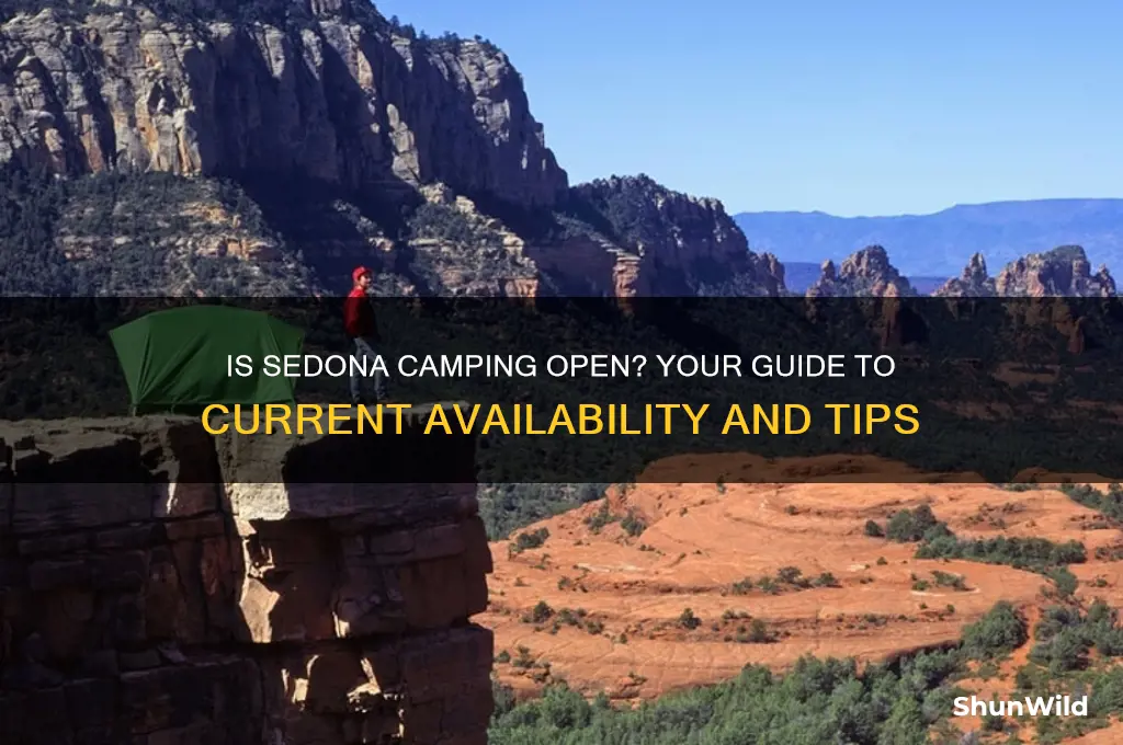 is sedona camping open
