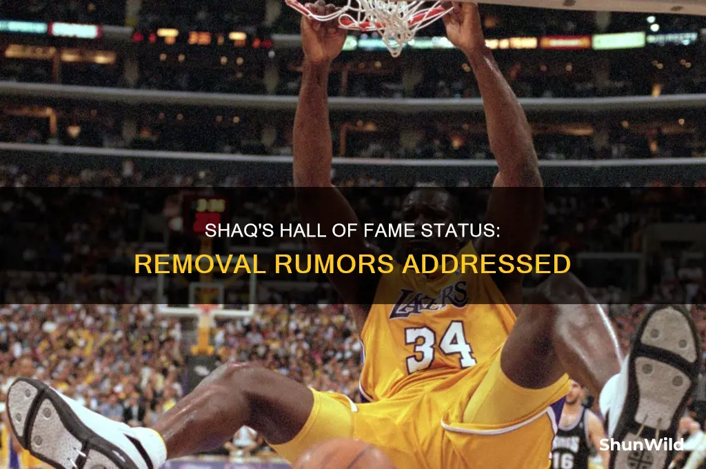 is shaq being removed from the basketball hall of fame