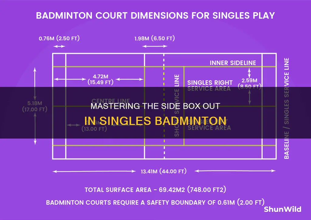 is side box out in badminton singles