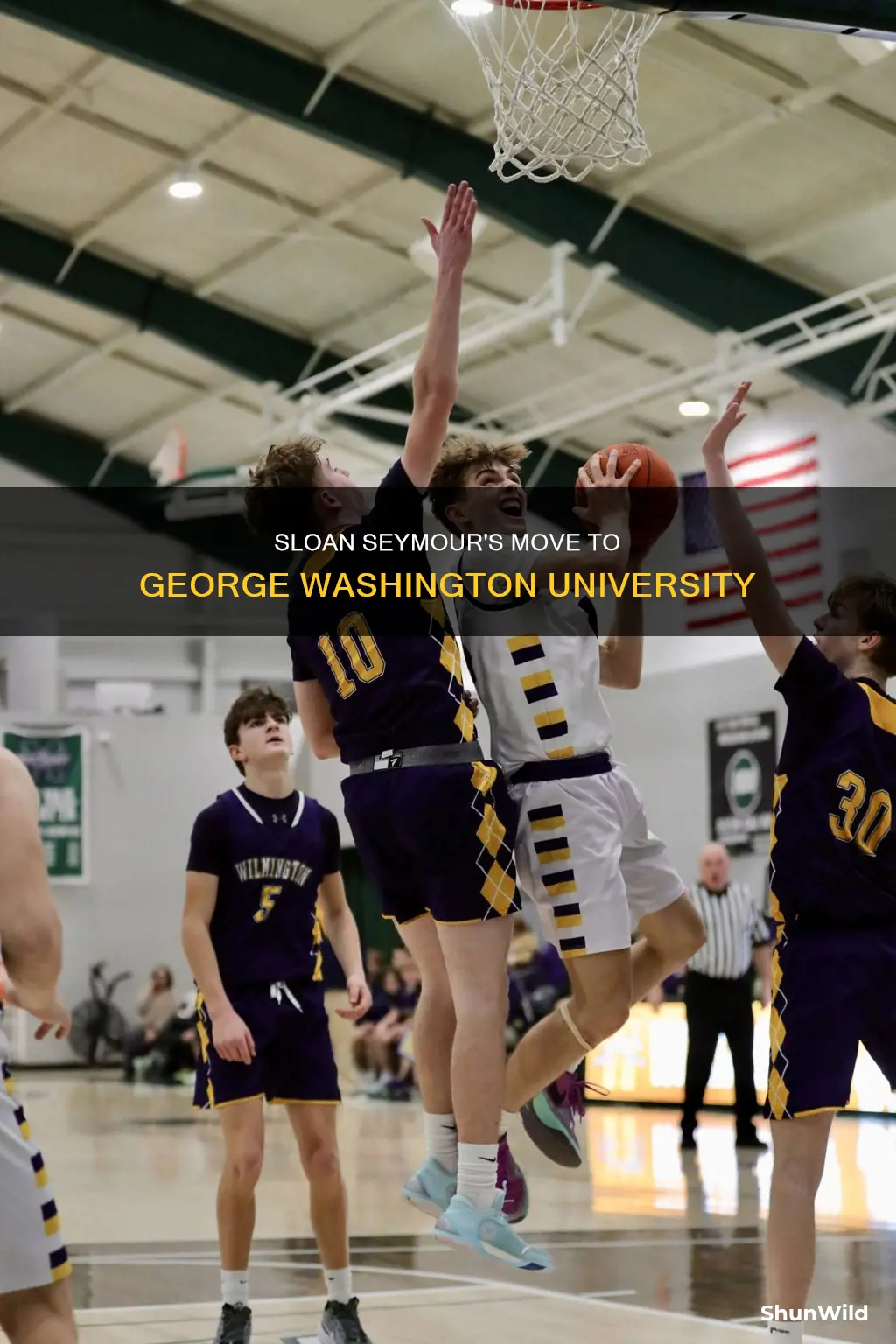is sloan seymour transferring to george washington university men