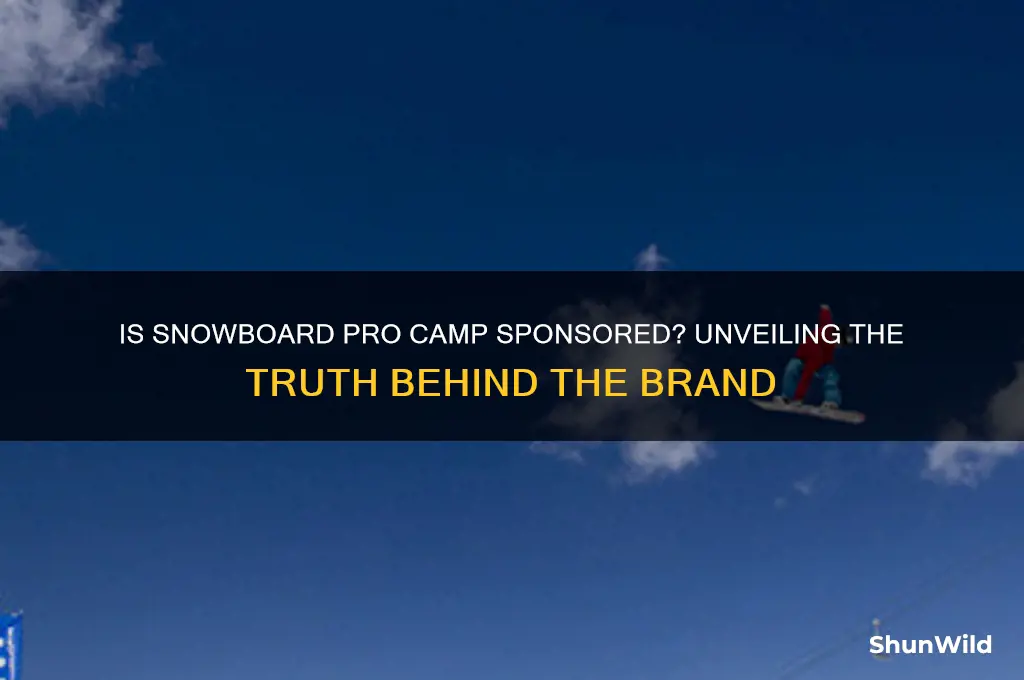 is snowboard pro camp sponsored
