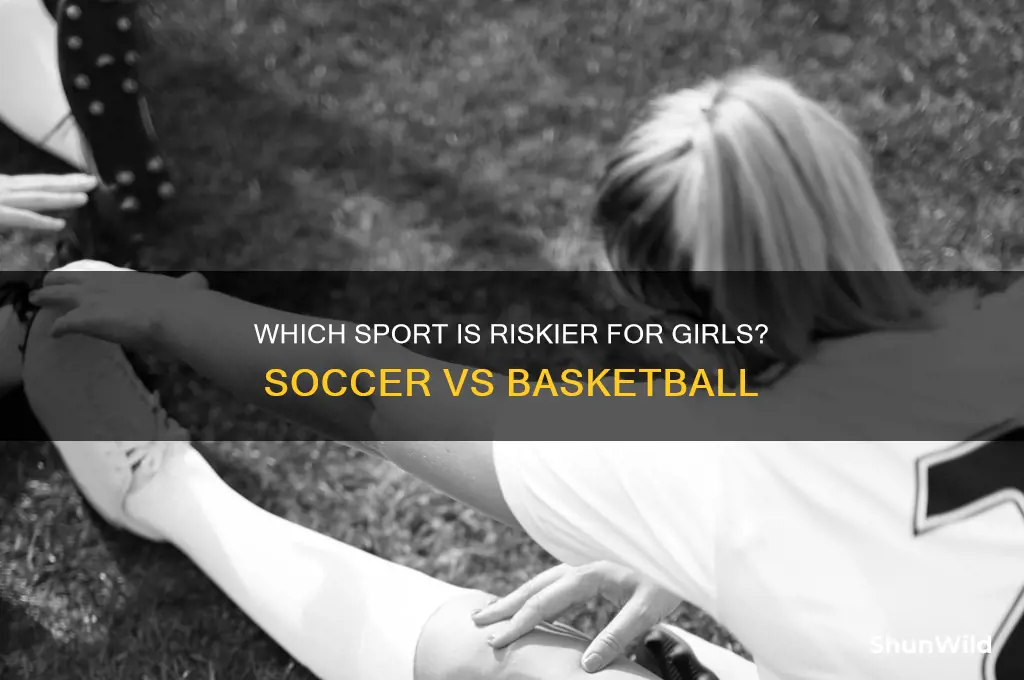 is soccor or basketball more dangerous for girls