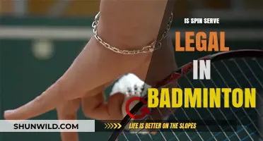 Spin Serve Legality in Badminton