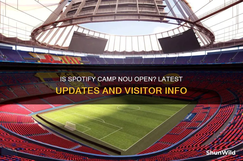 is spotify camp nou open