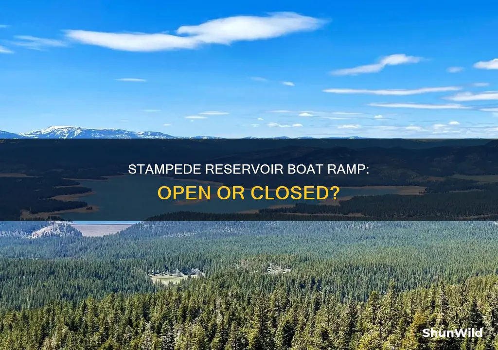 is stampede reservoir boat ramp open