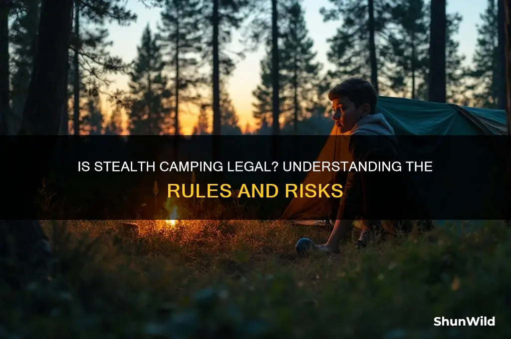is stealth camping legal