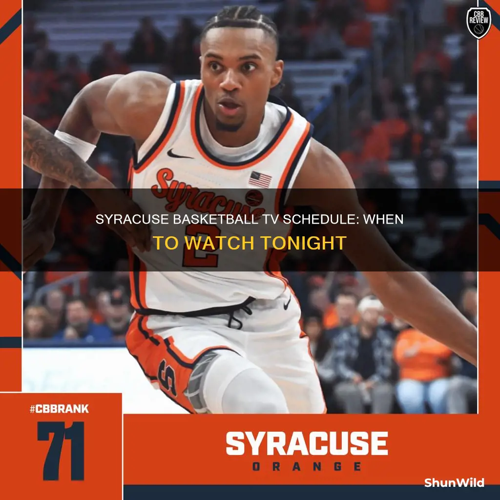 is syracuse basketball on tv tonight