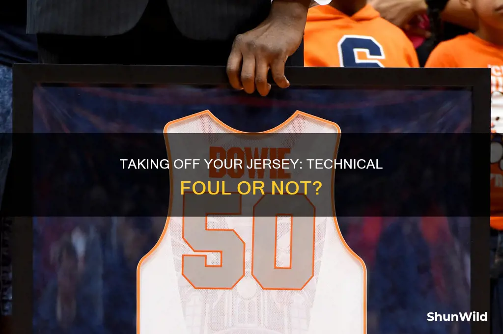 is taking your jersey off a technical foul in basketball