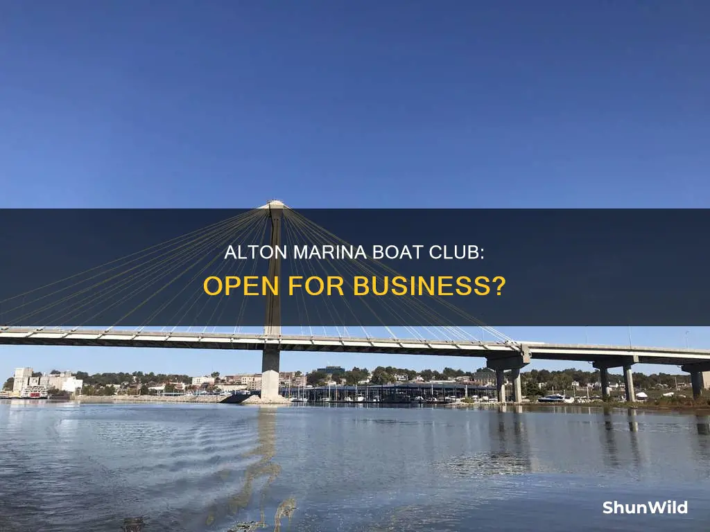 is the alton marina boat club open