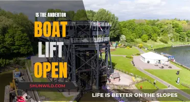 Boat Lift Operations: Anderton's Schedule and Visitor Info