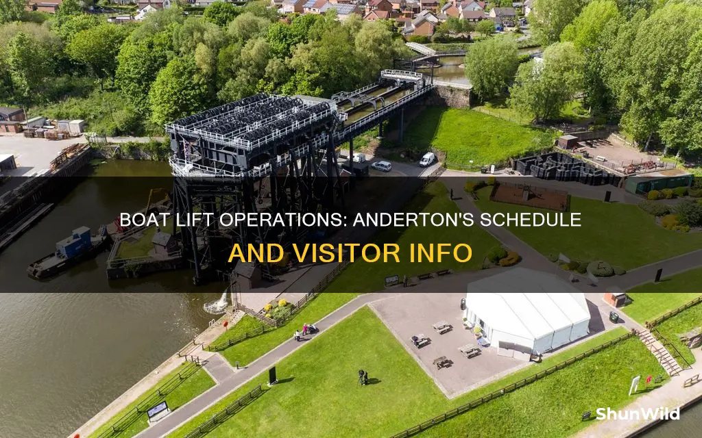 is the anderton boat lift open