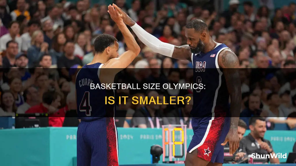 is the basketball smaller in the olympics