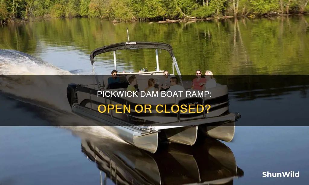 is the boat ramp below pickwick dam open