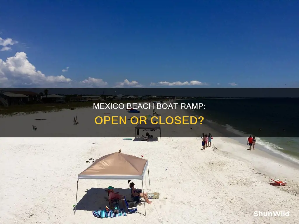 is the boat ramp in mexico beach fl open