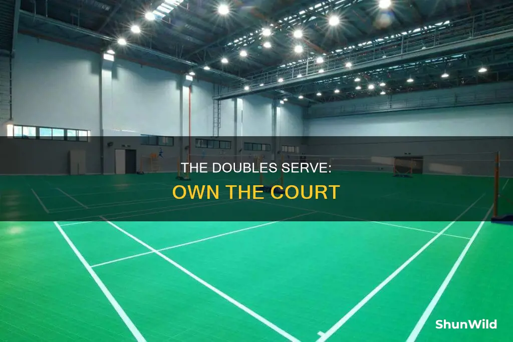 is the doubles seriv court in badminton