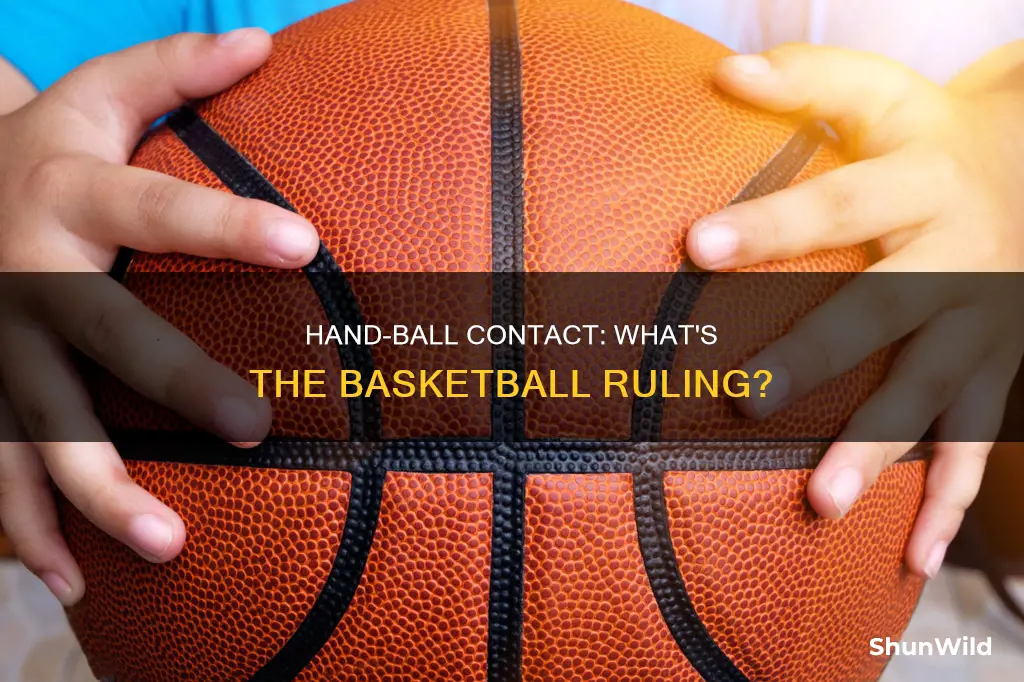 is the hand considered part of the ball in basketball