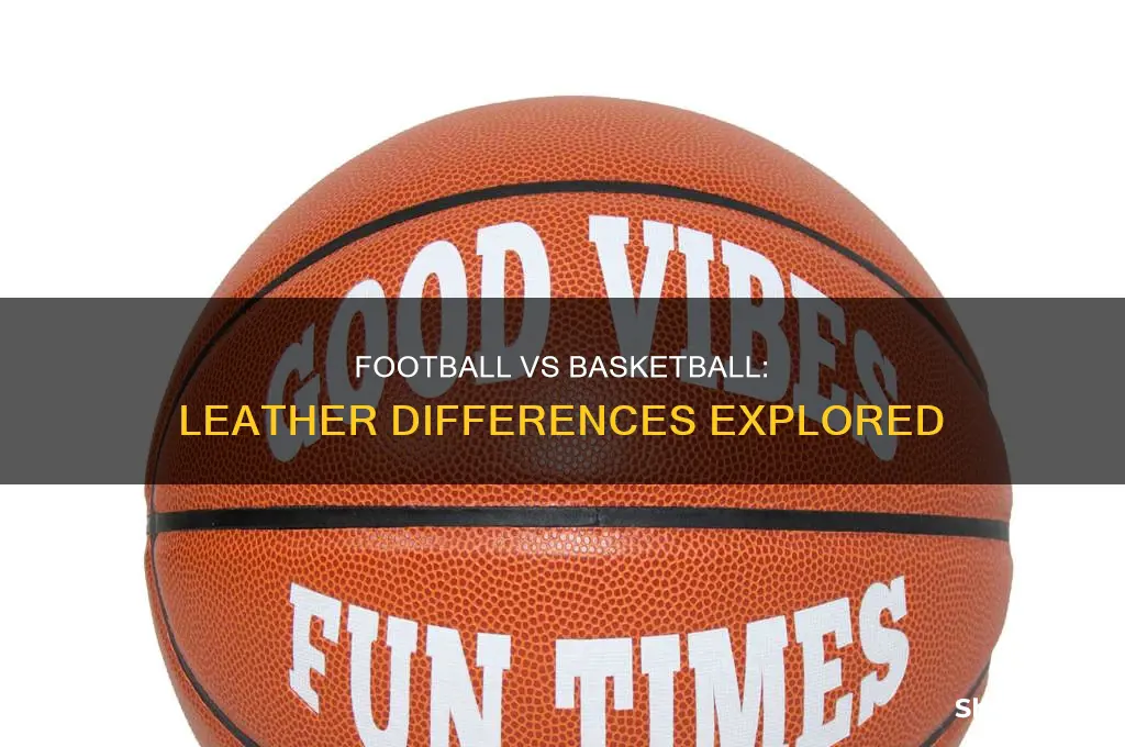 is the leather on footballs the same as basketballs
