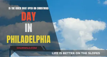 River Boat's Christmas Day Plans in Philadelphia