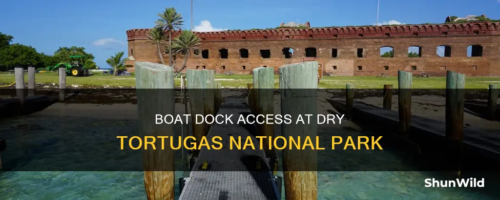 is there a boat dock at dry tortugas national park