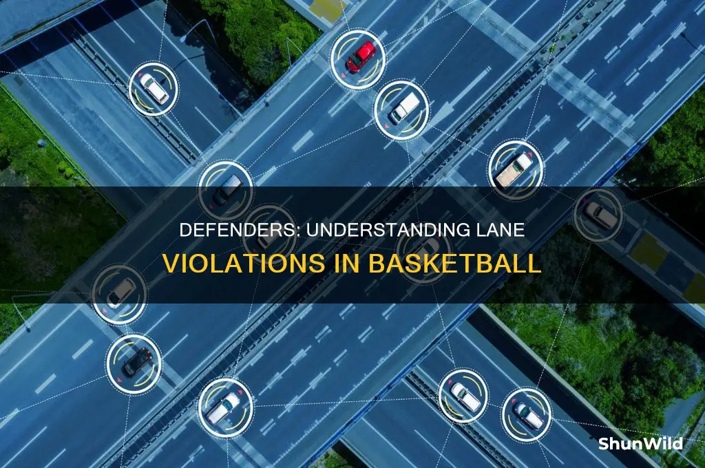 is there a defense lane violation in basketball