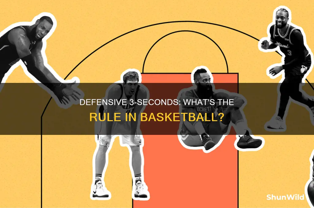 is there a defensive 3 seconds in basketball